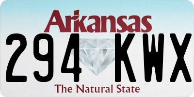 AR license plate 294KWX