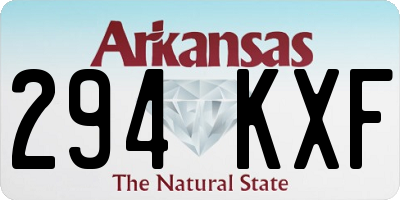 AR license plate 294KXF