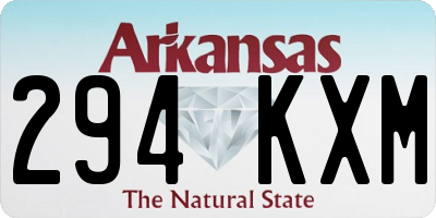AR license plate 294KXM