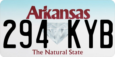 AR license plate 294KYB