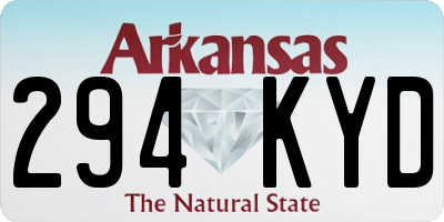AR license plate 294KYD