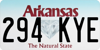 AR license plate 294KYE