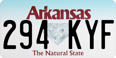 AR license plate 294KYF