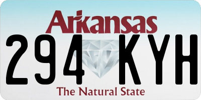 AR license plate 294KYH