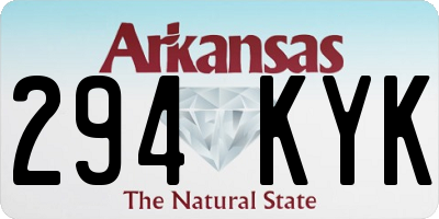 AR license plate 294KYK