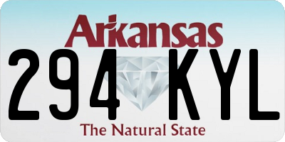 AR license plate 294KYL