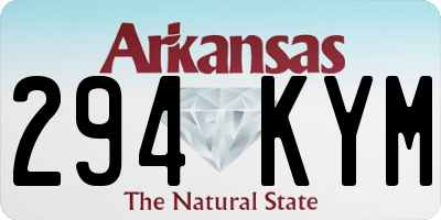 AR license plate 294KYM