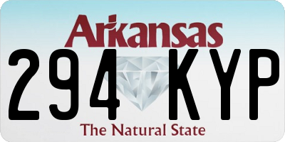 AR license plate 294KYP