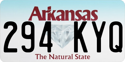 AR license plate 294KYQ