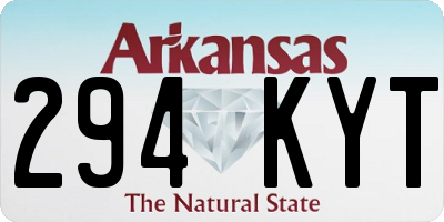 AR license plate 294KYT