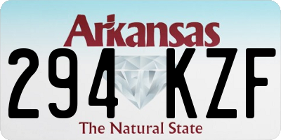 AR license plate 294KZF