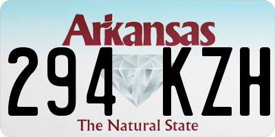 AR license plate 294KZH