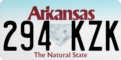 AR license plate 294KZK