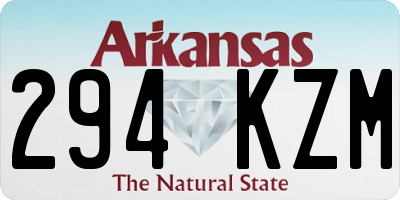 AR license plate 294KZM