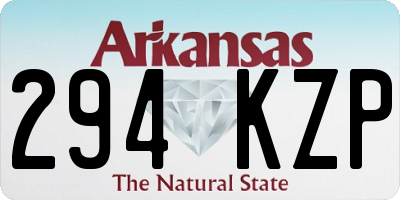 AR license plate 294KZP