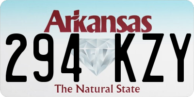 AR license plate 294KZY