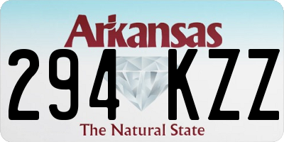 AR license plate 294KZZ