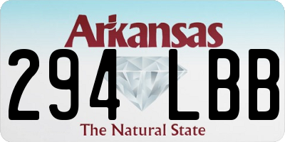 AR license plate 294LBB