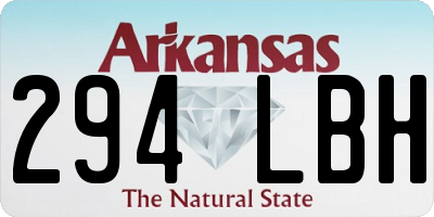 AR license plate 294LBH