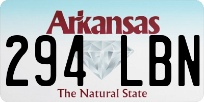 AR license plate 294LBN