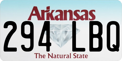 AR license plate 294LBQ