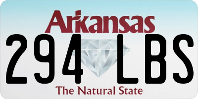 AR license plate 294LBS