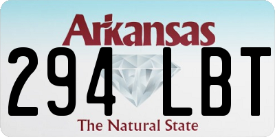 AR license plate 294LBT