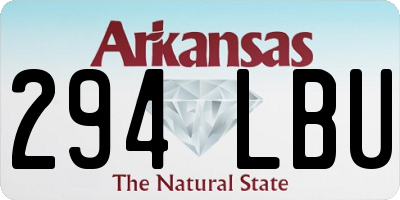 AR license plate 294LBU