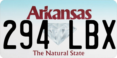 AR license plate 294LBX