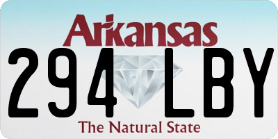 AR license plate 294LBY