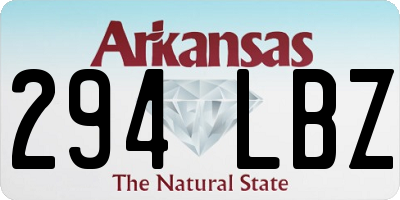 AR license plate 294LBZ