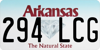 AR license plate 294LCG