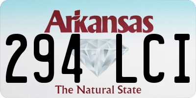 AR license plate 294LCI
