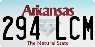 AR license plate 294LCM