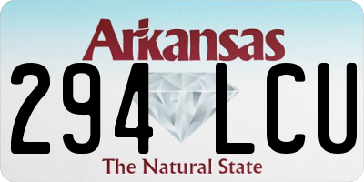AR license plate 294LCU