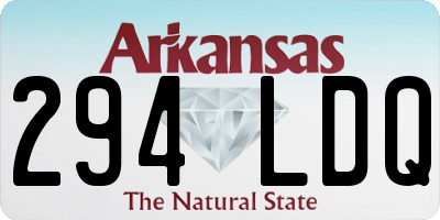 AR license plate 294LDQ