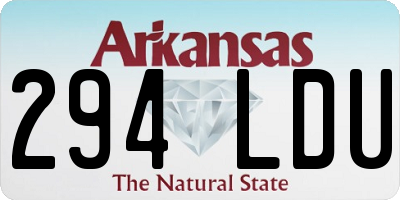 AR license plate 294LDU