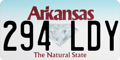 AR license plate 294LDY