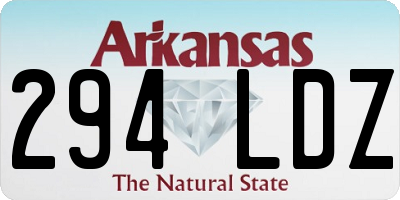 AR license plate 294LDZ