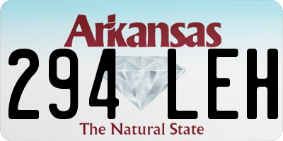AR license plate 294LEH