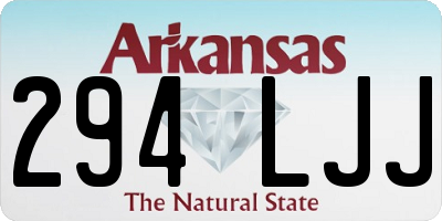 AR license plate 294LJJ