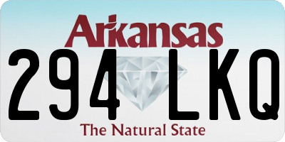 AR license plate 294LKQ