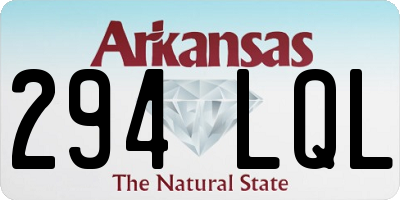AR license plate 294LQL