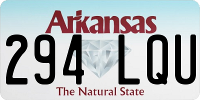 AR license plate 294LQU