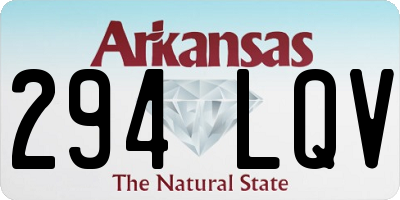 AR license plate 294LQV