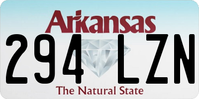 AR license plate 294LZN