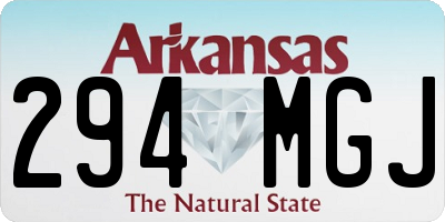 AR license plate 294MGJ