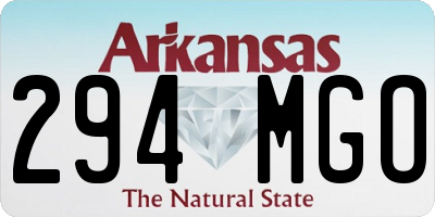 AR license plate 294MGO