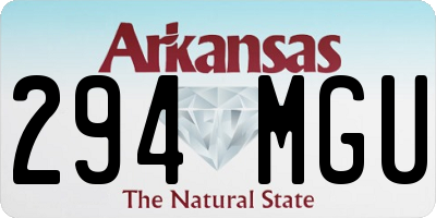 AR license plate 294MGU