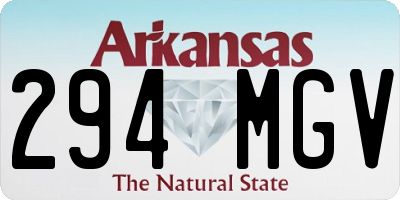 AR license plate 294MGV
